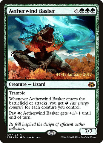 Aetherwind Basker [Aether Revolt Prerelease Promos] Magic: The Gathering