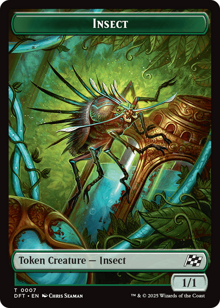 Insect // Elephant Double-Sided Token [Aetherdrift Tokens] Magic: The Gathering