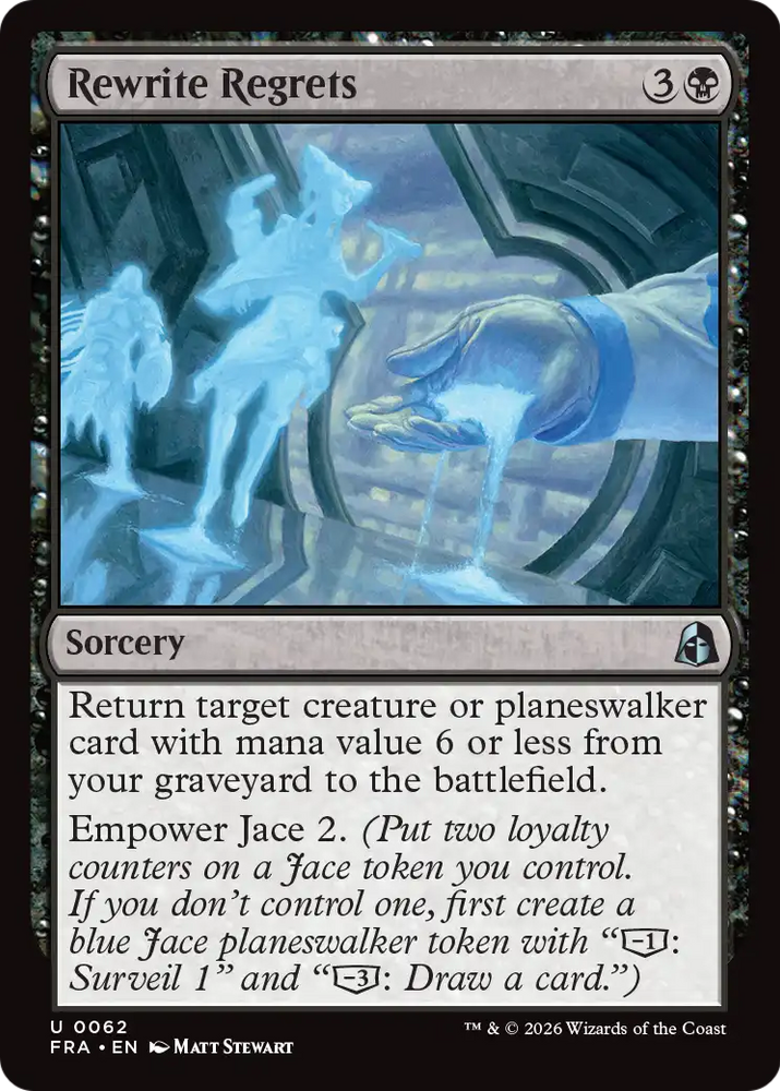 Rewrite Regrets [Reality Fracture] Magic: The Gathering