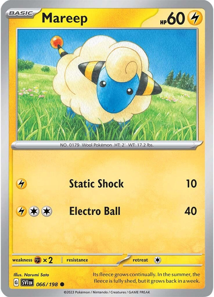 Mareep (066/198) [Scarlet & Violet: Base Set] Pokémon