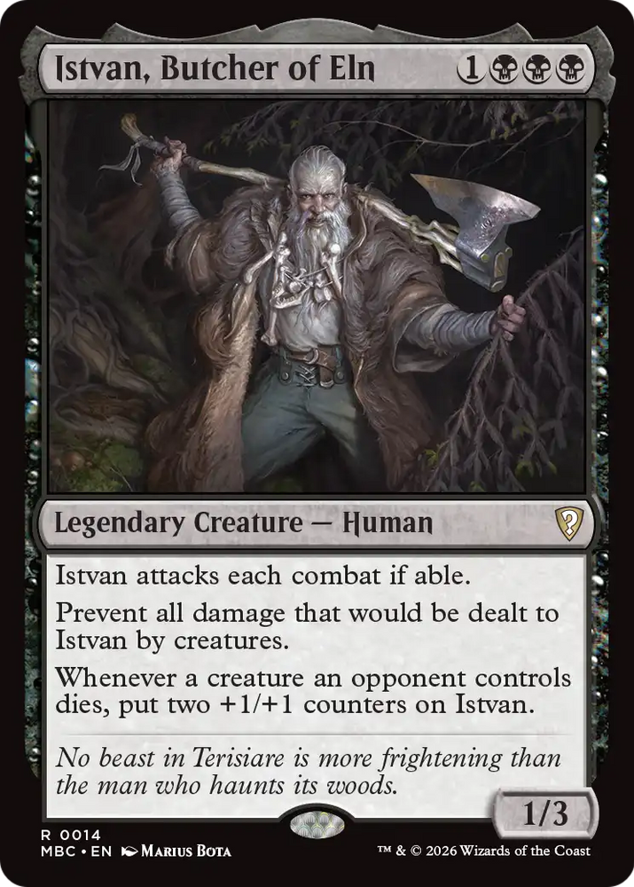 Istvan, Butcher of Eln [Mystery Booster: Commander Edition] Magic: The Gathering