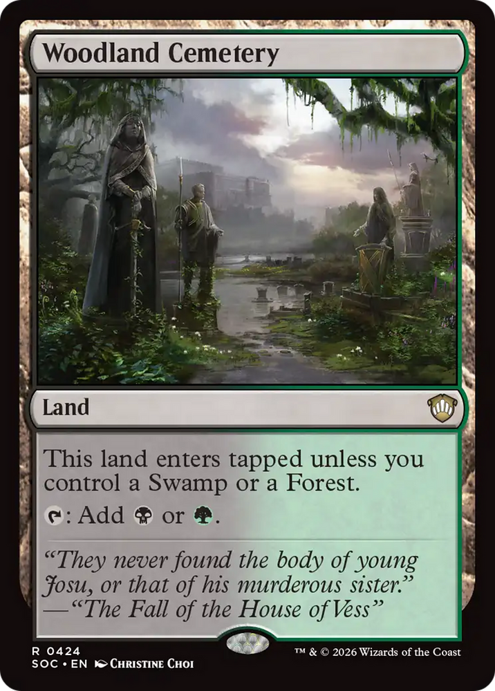 Woodland Cemetery [Secrets of Strixhaven Commander] Magic: The Gathering