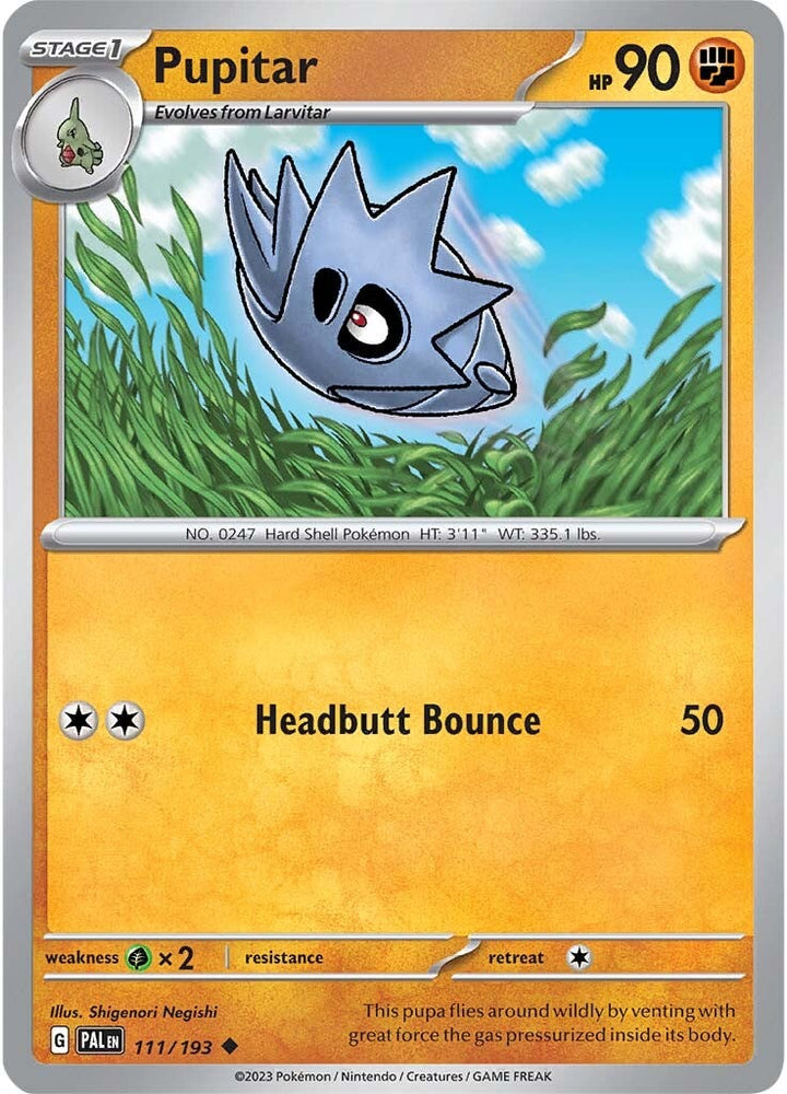 Pupitar (111/193) [Scarlet & Violet: Paldea Evolved] Pokémon