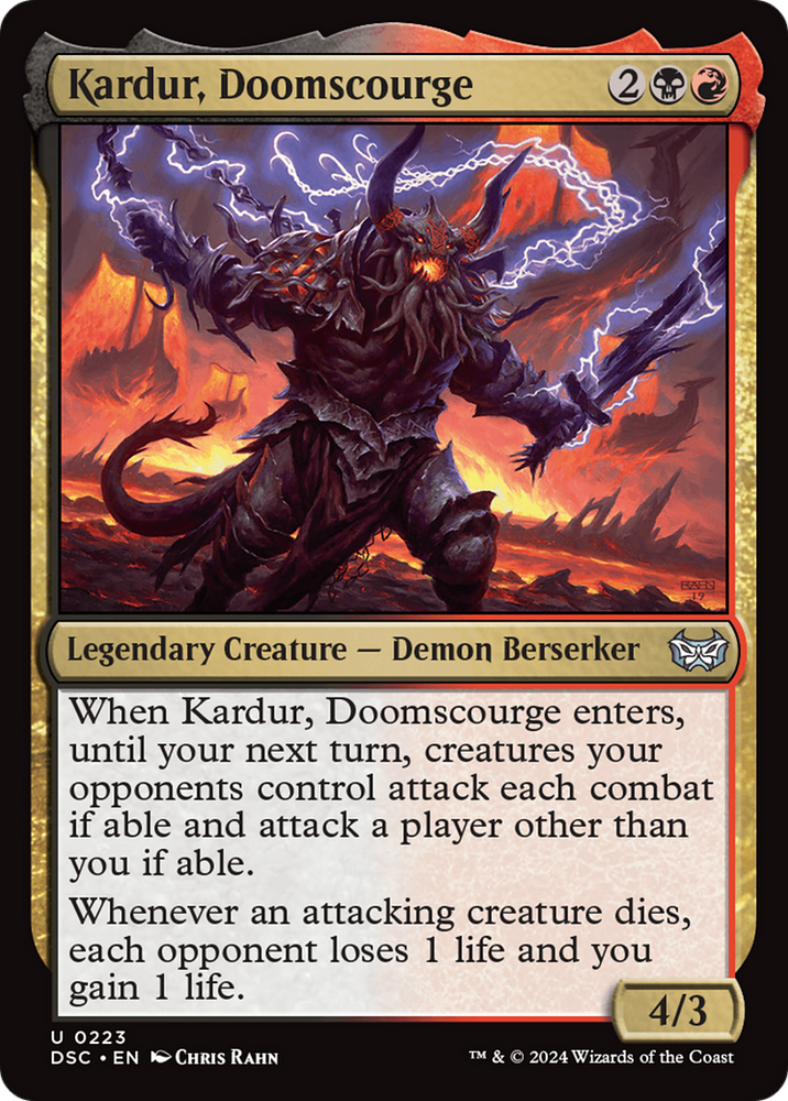 Kardur, Doomscourge [Duskmourn: House of Horror Commander] Magic: The Gathering