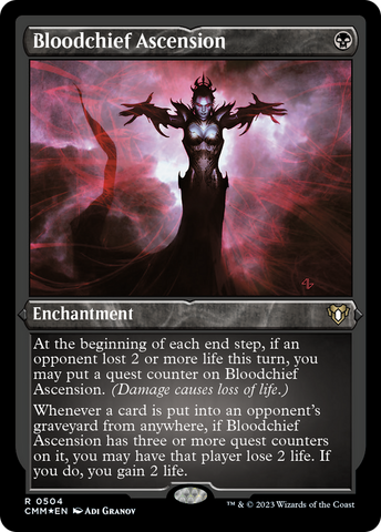 Bloodchief Ascension (Foil Etched) [Commander Masters] Magic: The Gathering