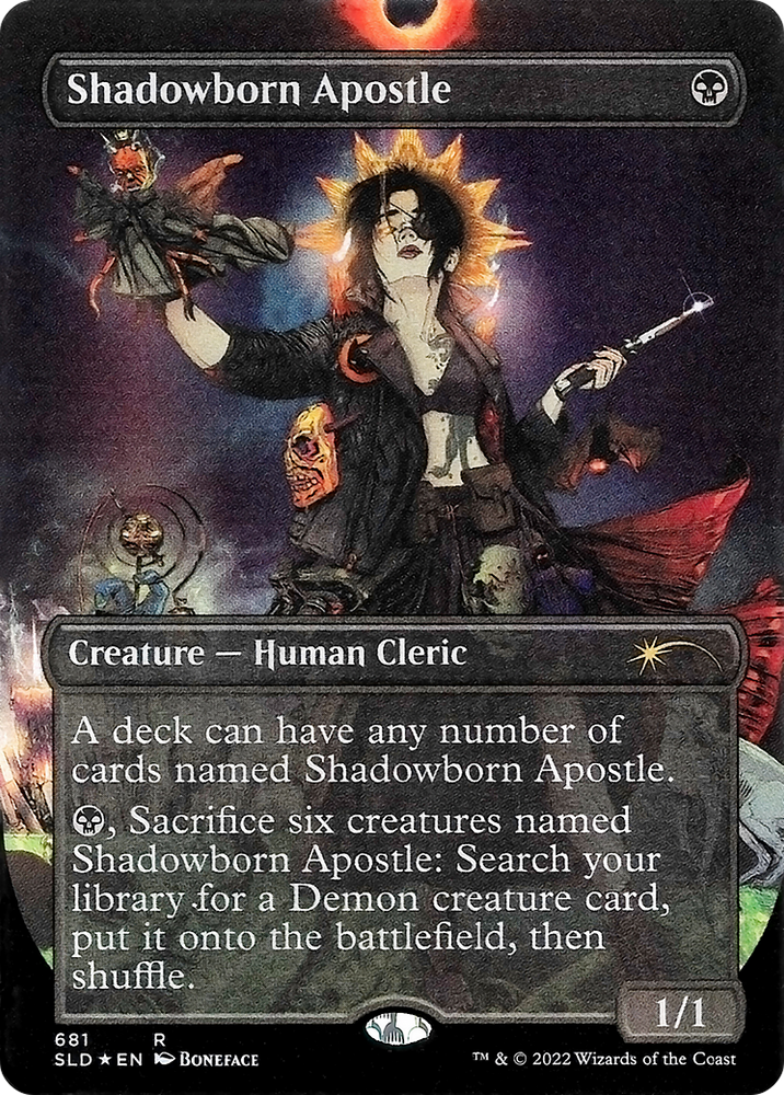 Shadowborn Apostle (681) (Borderless) [Secret Lair Drop Promos] Magic: The Gathering