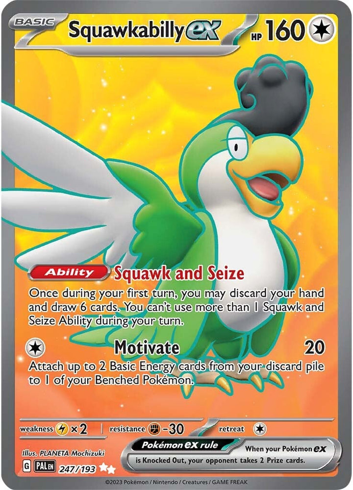 Squawkabilly ex (247/193) [Scarlet & Violet: Paldea Evolved] Pokémon
