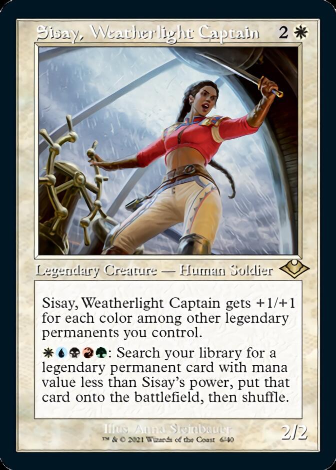 Sisay, Weatherlight Captain (Retro Foil Etched) [Modern Horizons] Magic: The Gathering