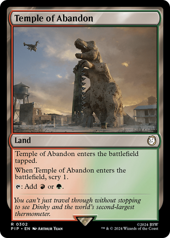 Temple of Abandon [Fallout] Magic: The Gathering