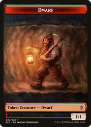 Soldier (UMA) // Dwarf (ELD) Double-Sided Token [The List] Magic: The Gathering
