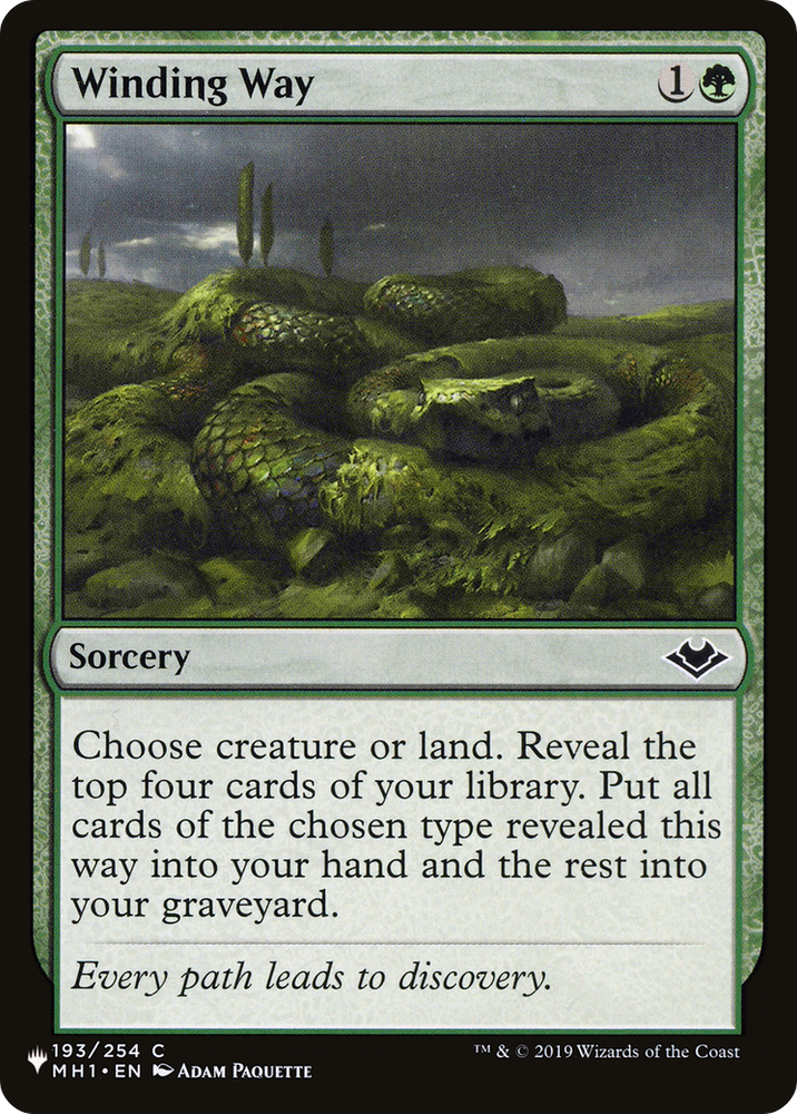 Winding Way [The List] Magic: The Gathering