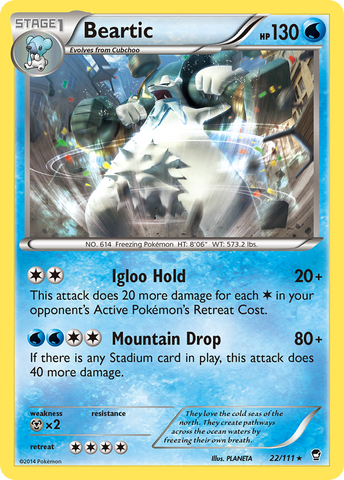 Beartic (22/111) [XY: Furious Fists] Pokémon