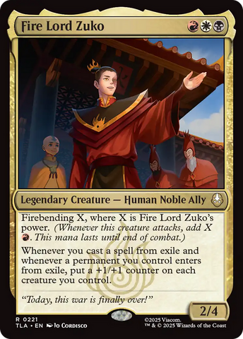 Fire Lord Zuko [Avatar: The Last Airbender] Magic: The Gathering