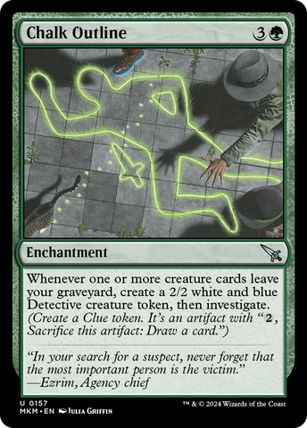 Chalk Outline [Murders at Karlov Manor] Magic: The Gathering