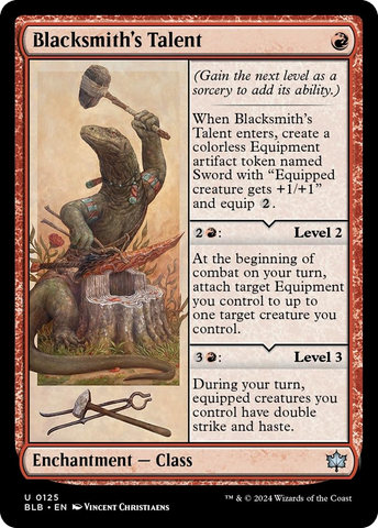Blacksmith's Talent [Bloomburrow] Magic: The Gathering