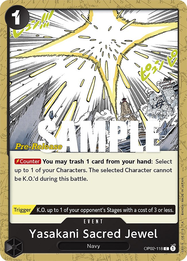 Yasakani Sacred Jewel [Paramount War Pre-Release Cards] Bandai