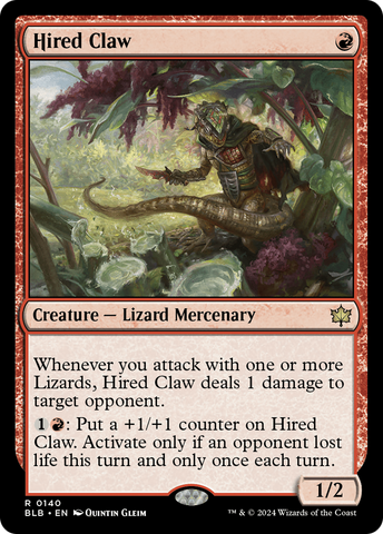 Hired Claw [Bloomburrow] Magic: The Gathering