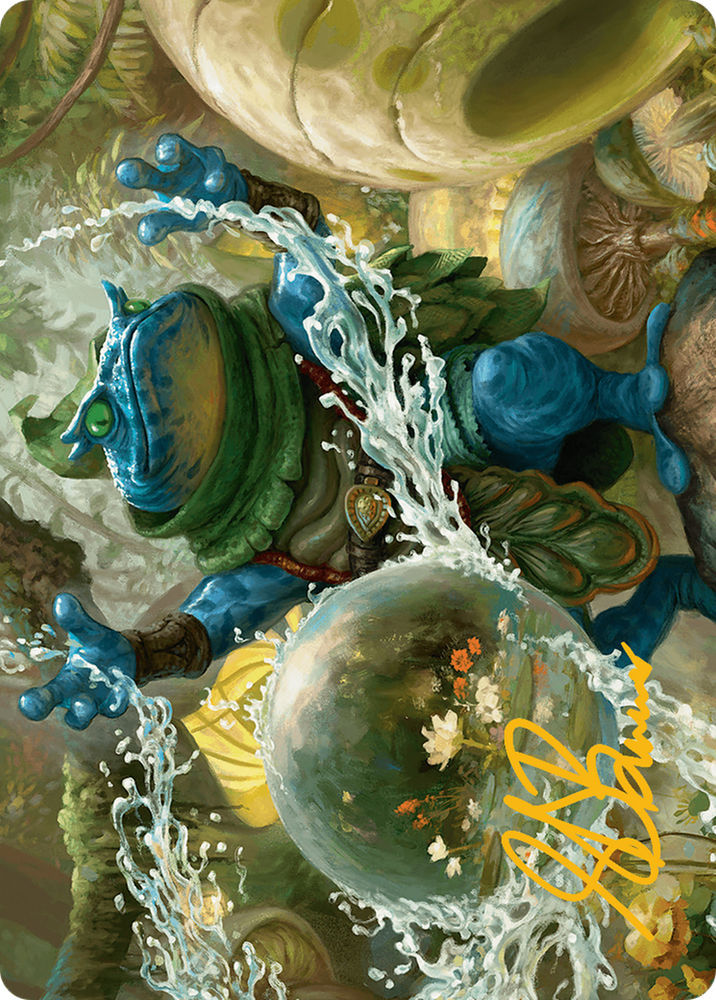 Pond Prophet Art Card (Gold-Stamped Signature) [Bloomburrow Art Series] Magic: The Gathering