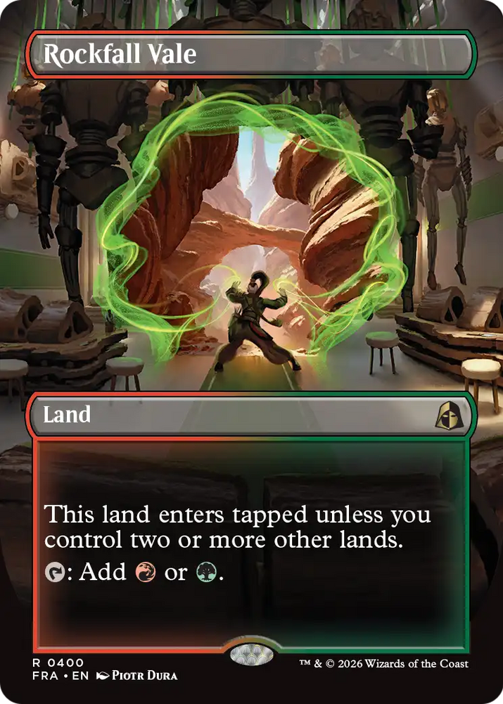 Rockfall Vale (Borderless) [Reality Fracture] Magic: The Gathering