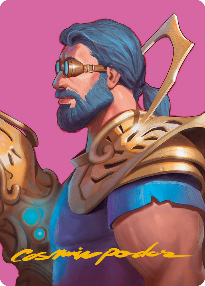 Satya, Aetherflux Genius Art Card (Gold-Stamped Signature) [Modern Horizons 3 Art Series] Magic: The Gathering