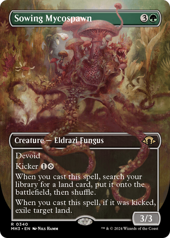Sowing Mycospawn (Borderless) [Modern Horizons 3] Magic: The Gathering