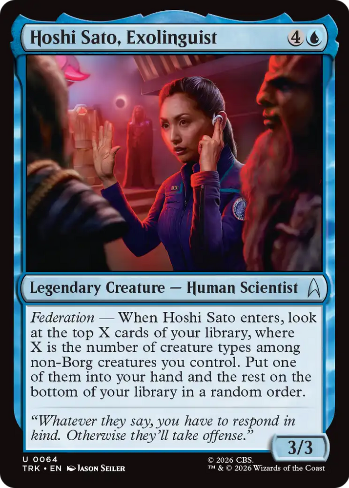 Hoshi Sato, Exolinguist [Star Trek] Magic: The Gathering