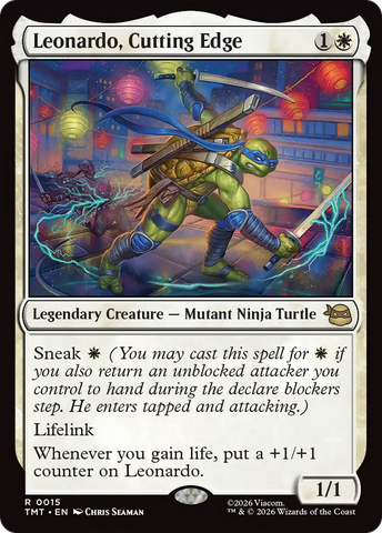 Leonardo, Cutting Edge [Teenage Mutant Ninja Turtles] Magic: The Gathering