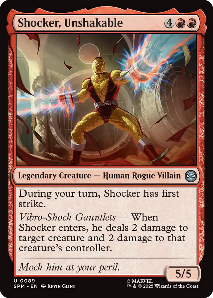 Shocker, Unshakable [Marvel's Spider-Man] Magic: The Gathering