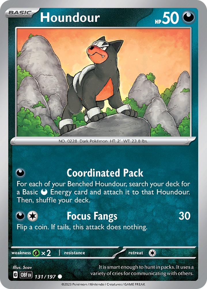 Houndour (131/197) [Scarlet & Violet: Obsidian Flames] Pokémon