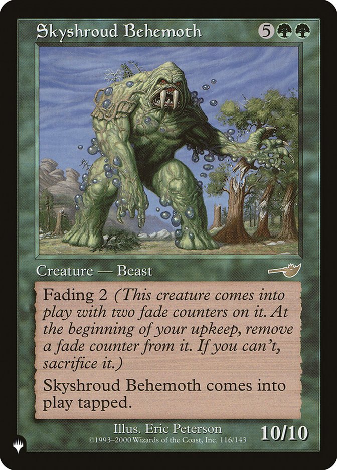 Skyshroud Behemoth [The List] Magic: The Gathering