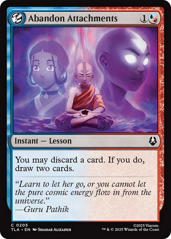 Abandon Attachments [Avatar: The Last Airbender] Magic: The Gathering