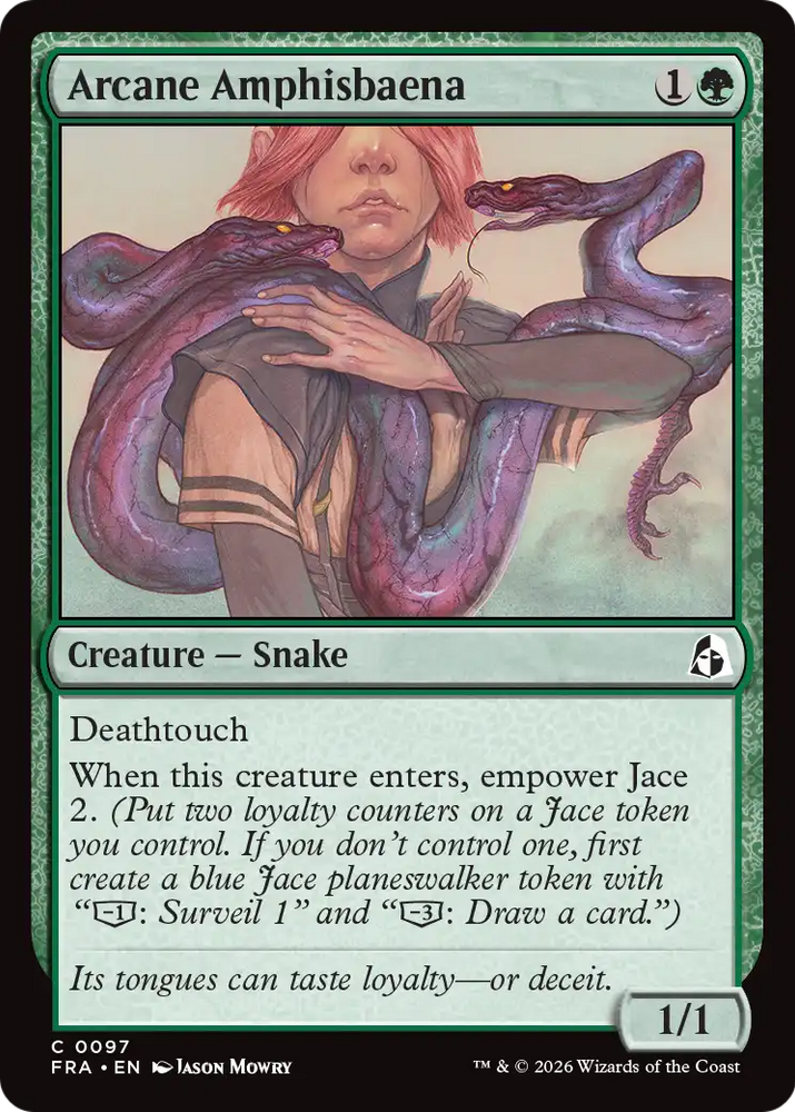 Arcane Amphisbaena [Reality Fracture] Magic: The Gathering