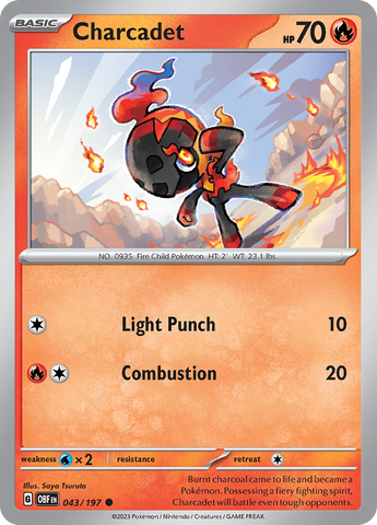 Charcadet (043/197) [Scarlet & Violet: Obsidian Flames] Pokémon