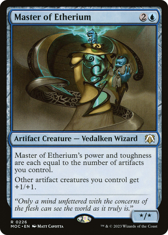 Master of Etherium [March of the Machine Commander] Magic: The Gathering