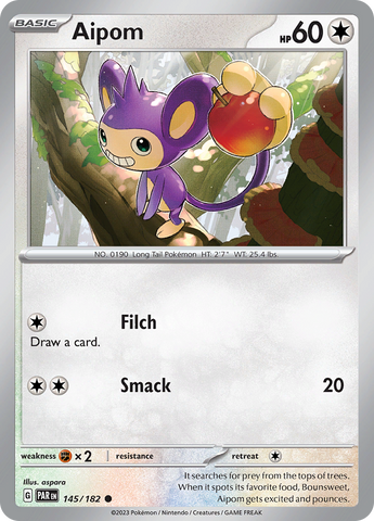 Aipom (145/182) [Scarlet & Violet: Paradox Rift] Pokémon