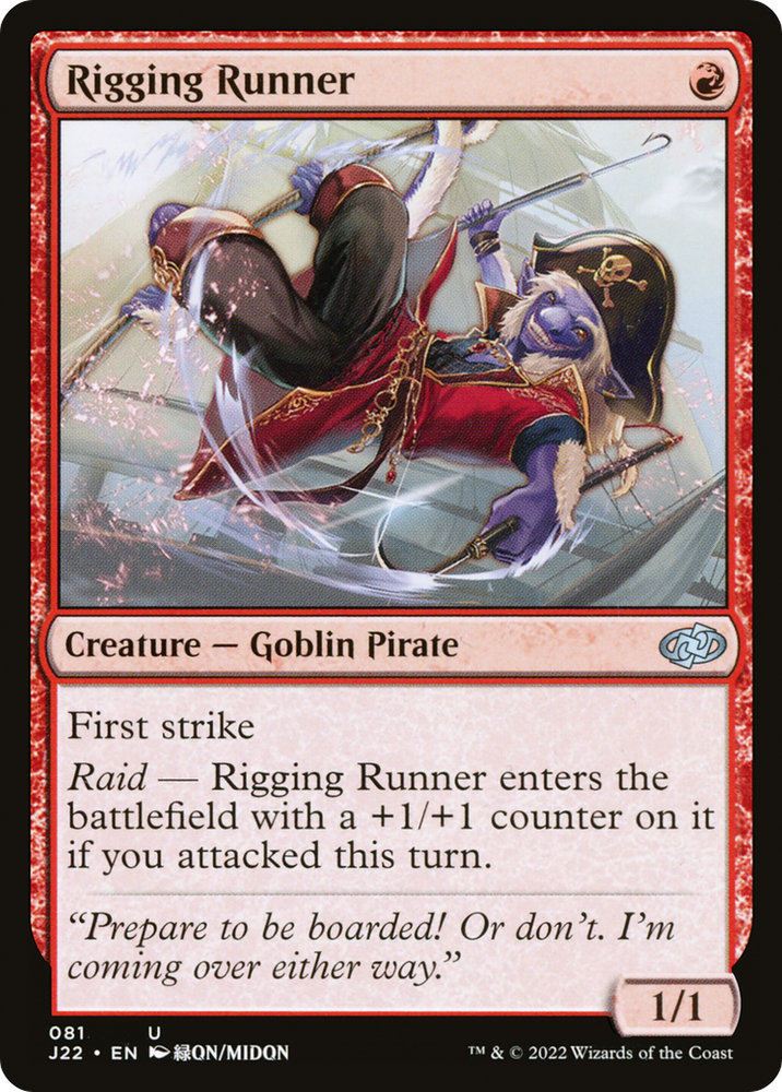 Rigging Runner [Jumpstart 2022] Magic: The Gathering