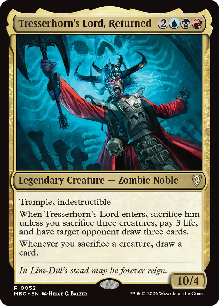 Tresserhorn's Lord, Returned [Mystery Booster: Commander Edition] Magic: The Gathering