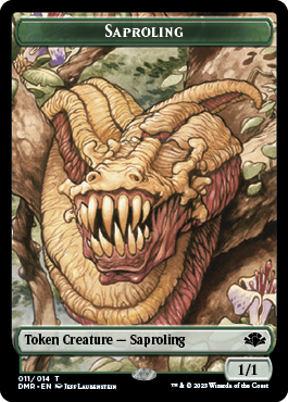 Elephant // Saproling Double-Sided Token [Dominaria Remastered Tokens] Magic: The Gathering