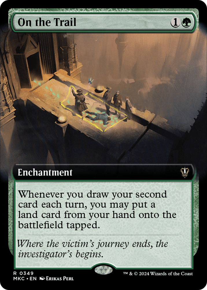 On the Trail (Extended Art) [Murders at Karlov Manor Commander] Magic: The Gathering