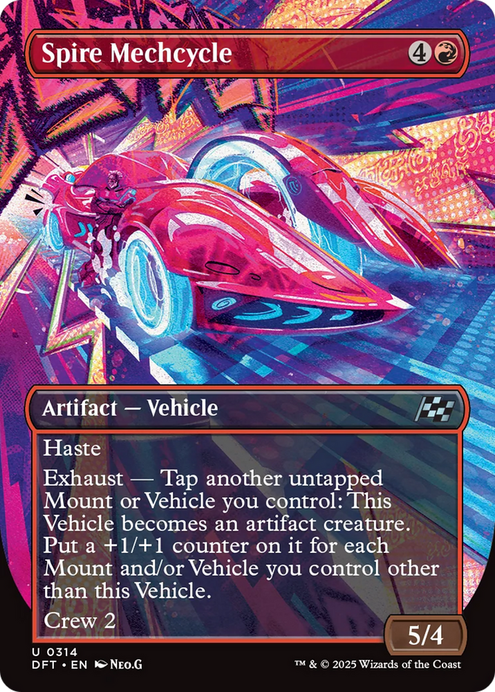Spire Mechcycle (Borderless) [Aetherdrift] Magic: The Gathering