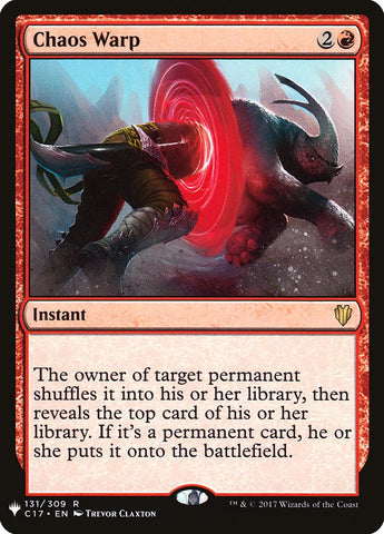 Chaos Warp (C17) [The List] Magic: The Gathering