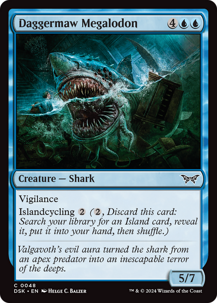 Daggermaw Megalodon [Duskmourn: House of Horror] Magic: The Gathering