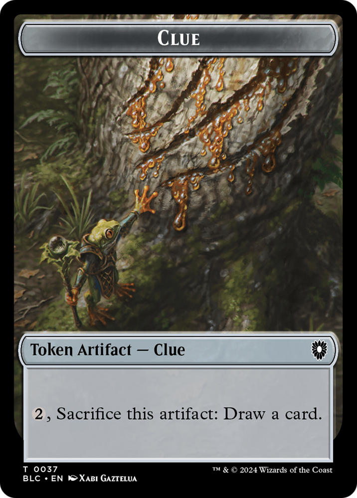 Eldrazi // Clue Double-Sided Token [Bloomburrow Commander Tokens] Magic: The Gathering