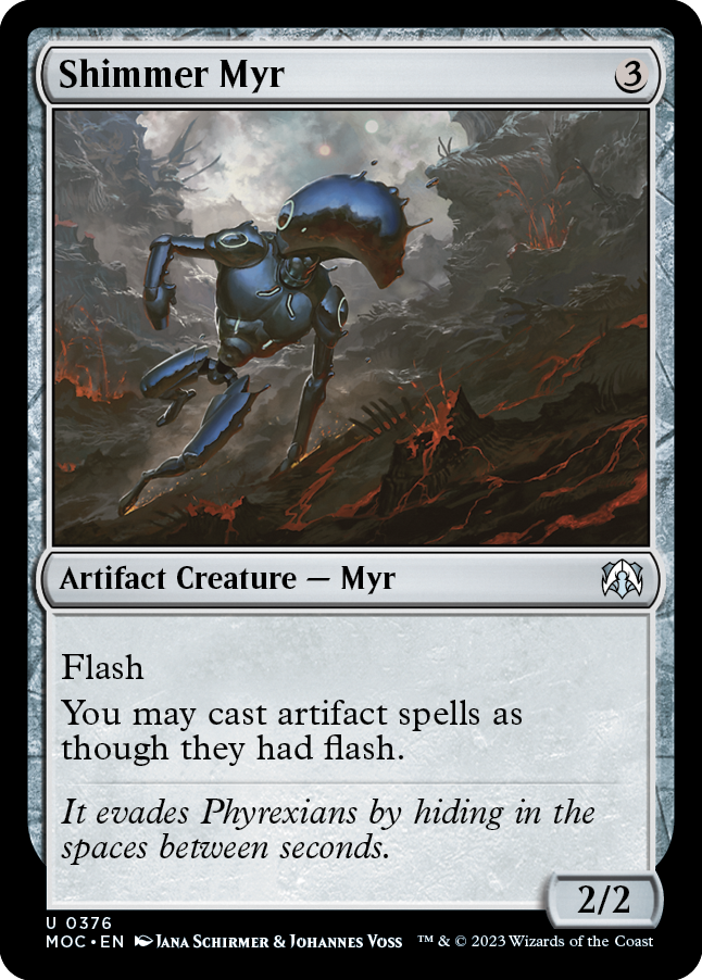 Shimmer Myr [March of the Machine Commander] Magic: The Gathering