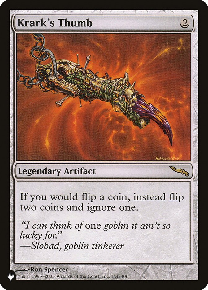 Krark's Thumb [The List] Magic: The Gathering