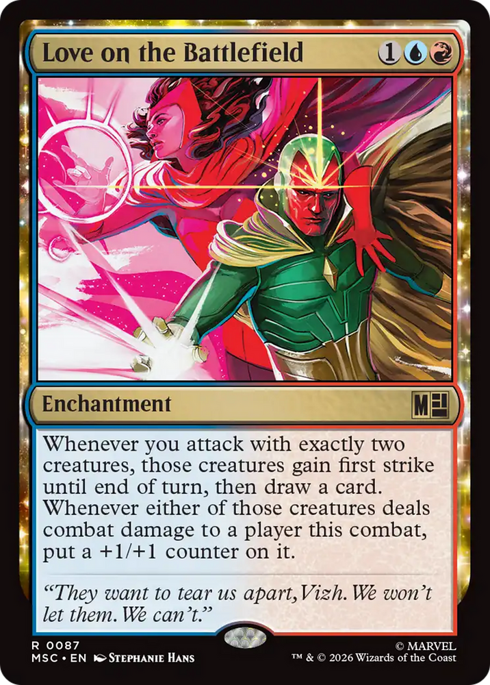 Love on the Battlefield (Surge Foil) [Marvel Super Heroes Commander] Magic: The Gathering