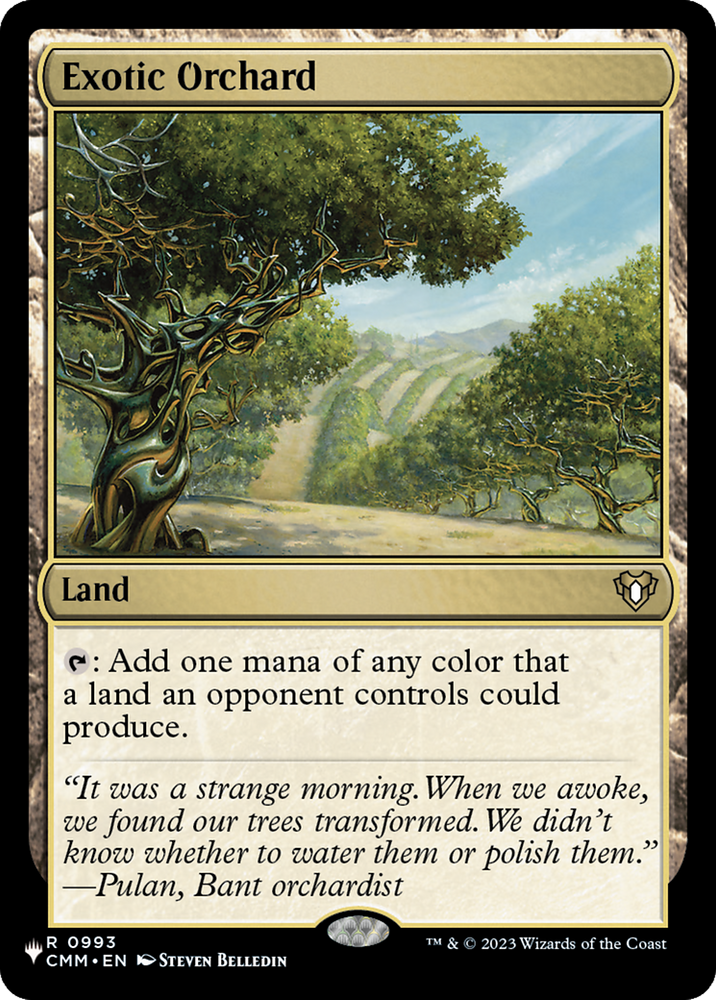 Exotic Orchard (CMM) [The List] Magic: The Gathering