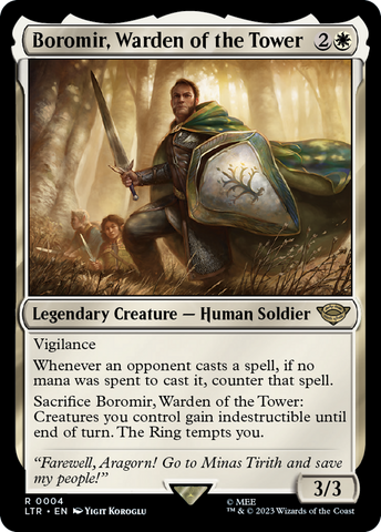 Boromir, Warden of the Tower [The Lord of the Rings: Tales of Middle-Earth] Magic: The Gathering