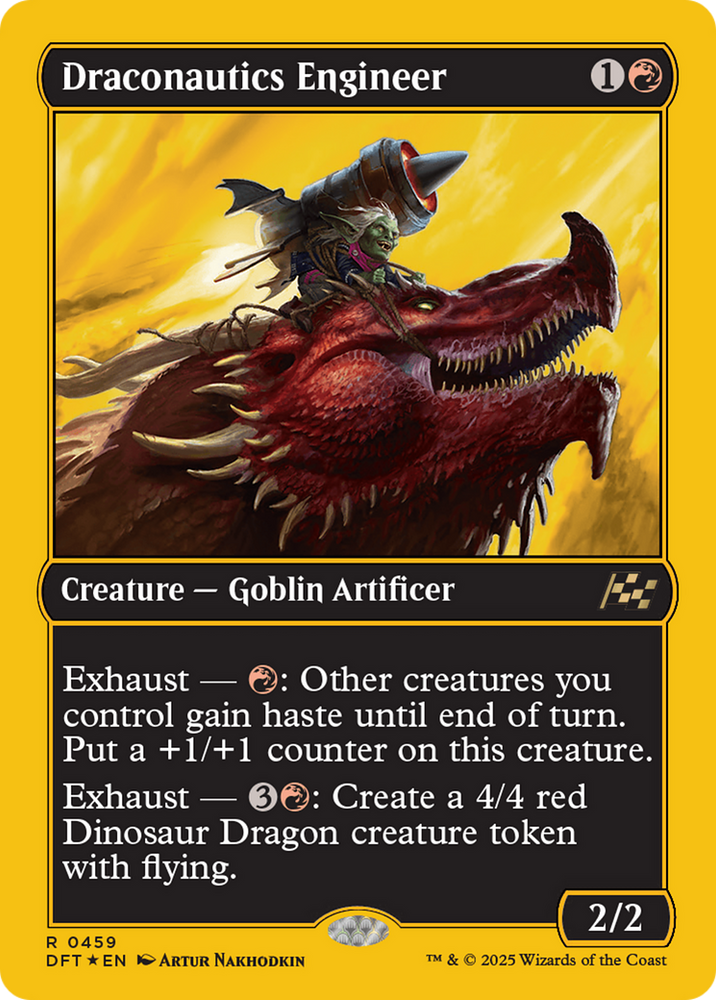 Draconautics Engineer (First-Place Foil) [Aetherdrift] Magic: The Gathering