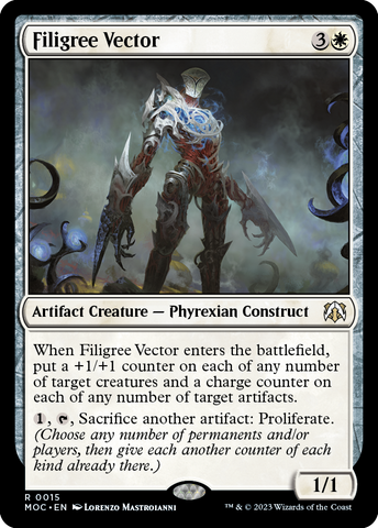 Filigree Vector [March of the Machine Commander] Magic: The Gathering